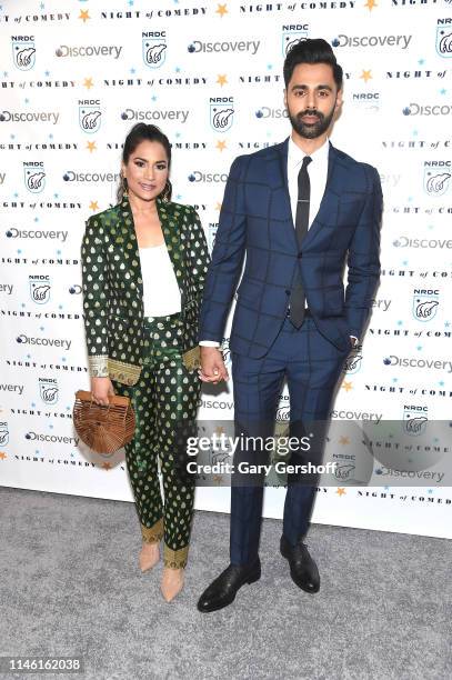 Beena Patel Minhaj and Hasan Minhaj attend the NRDC's 'Night of Comedy' benefit at New York Historical Society on April 30, 2019 in New York City.