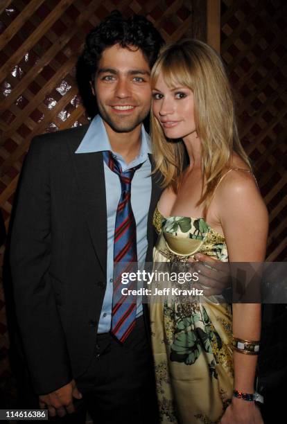 Adrian Grenier and Cameron Richardson during "Entourage" Third Season Premiere in Los Angeles - After Party in Los Angeles, California, United States.