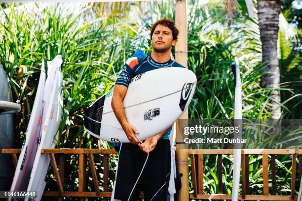 Jeremy Flores of France advances to the final of the 2019 Corona Bali Protected after winning Semi Final Heat 1 at Keramas on May 25, 2019 in Bali,...