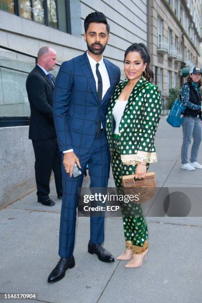 Hasan Minhaj and Beena Patel Minhaj attends NRDC Night of Comedy event on April 30, 2019 in New York City.