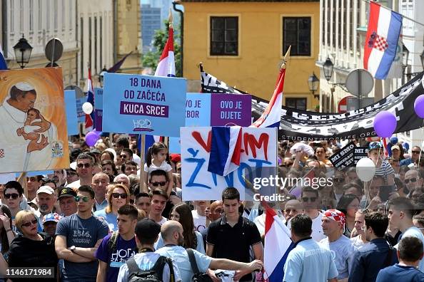 CROATIA-ABORTION-PROTEST CROATIA-ABORTION-PROTEST