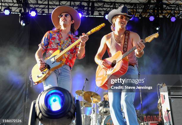 Guitarist Jess Carson and Singer, Guitarist Mark Wystrach of Midland perform at BottleRock Napa Valley 2019 on Day 1 at Napa Valley Expo on May 24,...