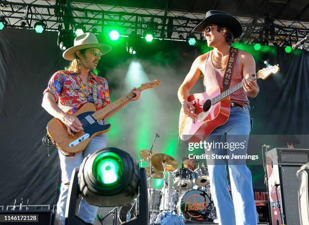 Guitarist Jess Carson and Singer, Guitarist Mark Wystrach of Midland perform at BottleRock Napa Valley 2019 on Day 1 at Napa Valley Expo on May 24,...