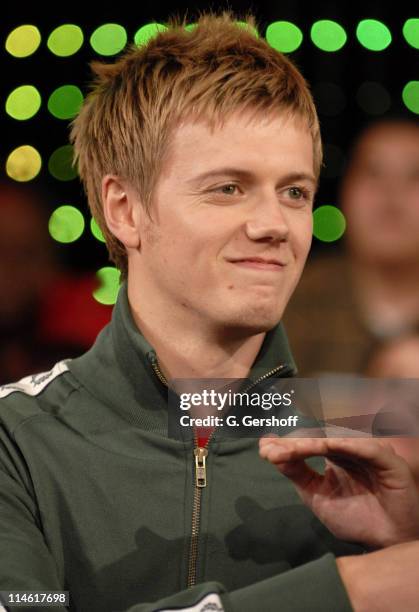 Will Pugh of Cartel during Adam Brody, Cartel and Sean Avery Visit MTV's "TRL" - April 23, 2007 at MTV Studios in New York City, New York, United...