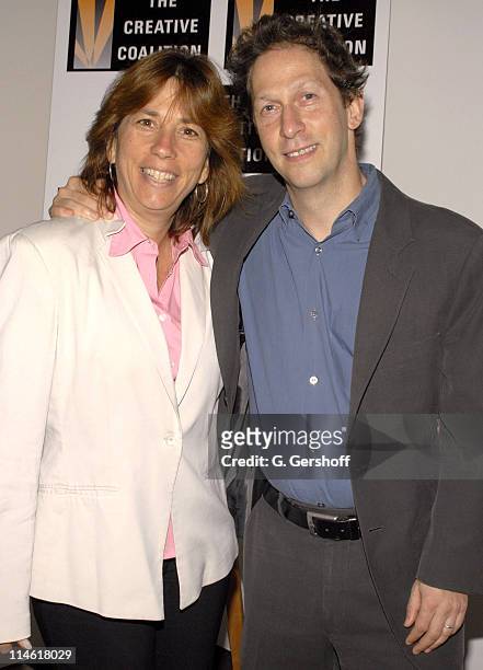 Robin Bronk, Executive Director of the Creative Coalition and Tim Blake Nelson