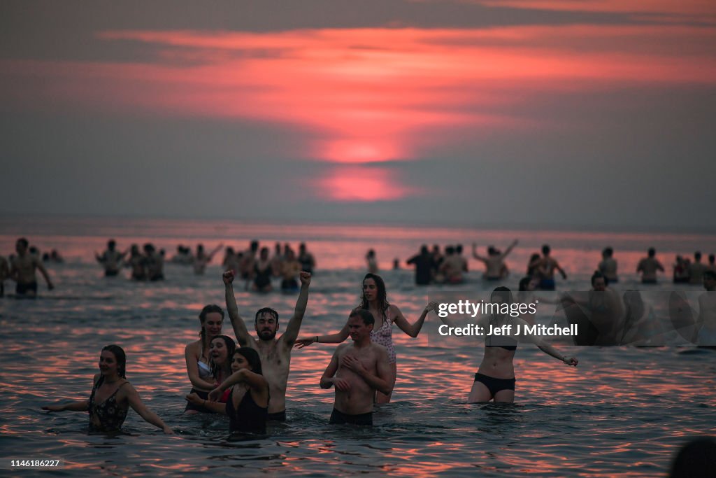 St. Andrews Students Take Annual May Day Dip