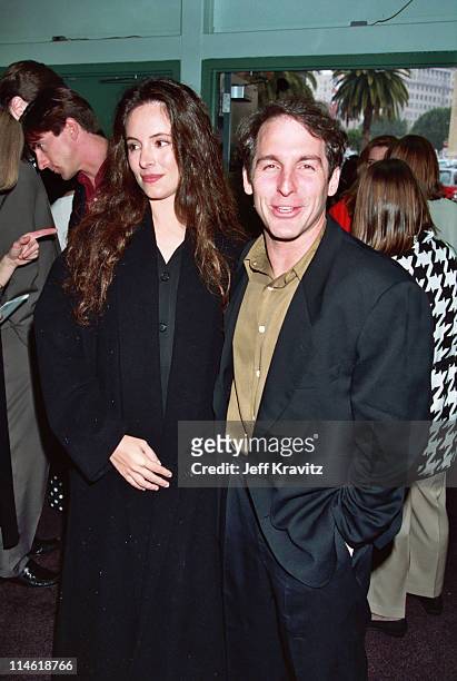 Madeline Stowe and Brian Benben during The 9th Annual IFP/West Independent Spirit Awards at Hollywood Palidum in Hollywood, CA, United States.