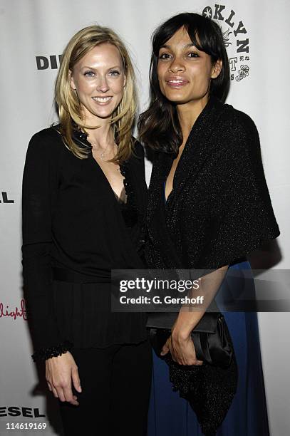 Jen Worthington, owner, Spotlive Live, and Rosario Dawson