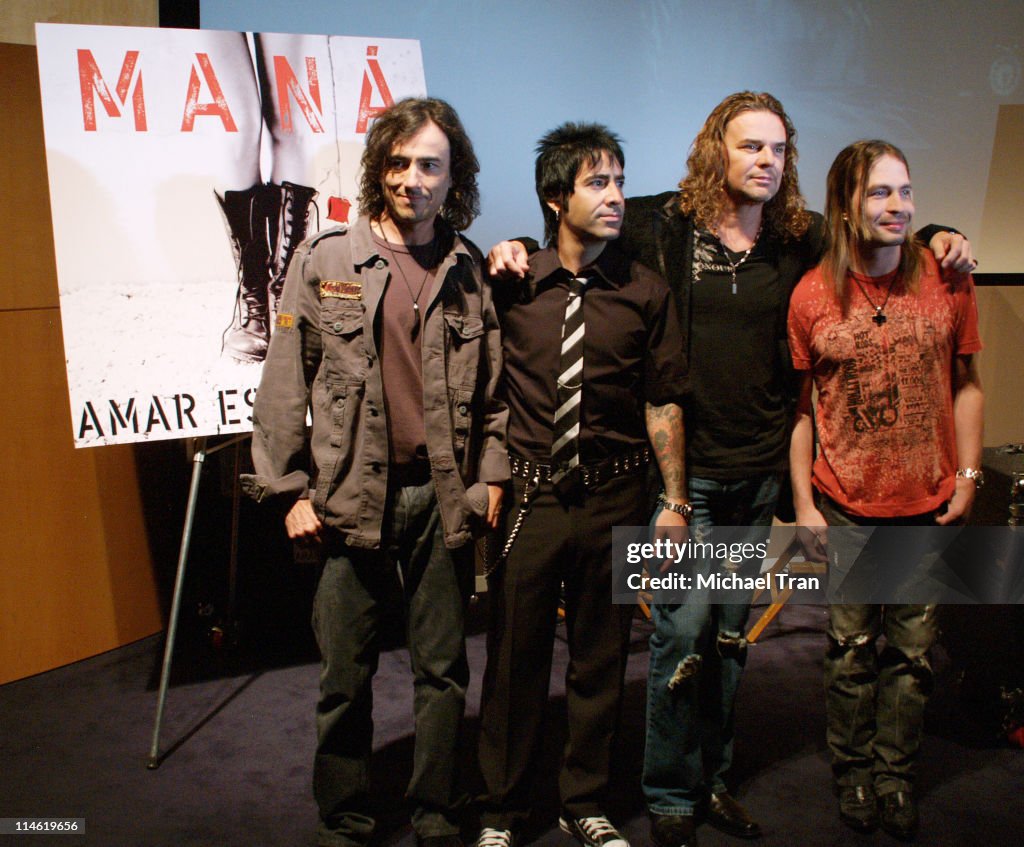 Mana Celebrates The Release of Their New CD "Amar Es Combatir" on Warner Music Latina