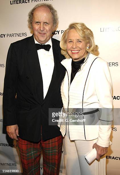 Alexander McCall Smith and Liz Smith, honoree during Literacy Partners Hosts Annual Gala - "An Evening of Readings" at Lincoln Center: New York State...