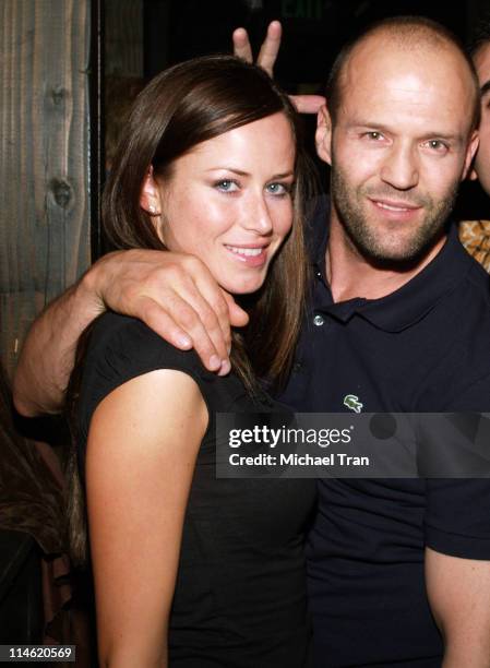 Alex Zosam and Jason Statham during "Crank" Los Angeles Premiere - After Party at Tokio in Hollywood, California, United States.