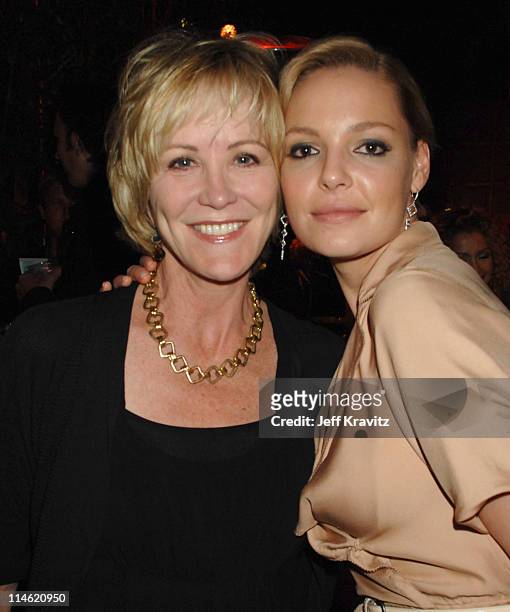 Joanna Kerns and Katherine Heigl during "Knocked Up" Los Angeles Premiere - After Party in Westwood, California, United States.