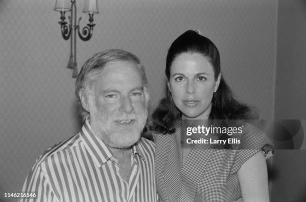 American producer Leonard Goldberg with his wife Wendy Howard, UK, 12th July 1984.