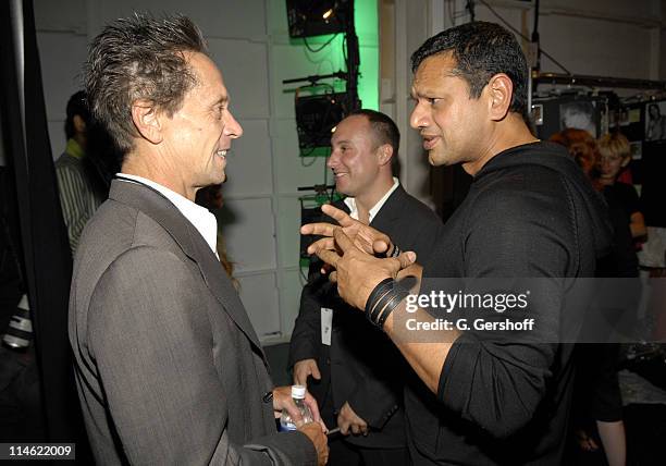 Brian Grazer, producer of Olympus Fashion Week Spring 2007, and Naeem Khan, designer