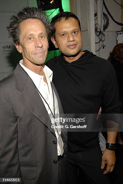 Brian Grazer, producer of Olympus Fashion Week Spring 2007, and Naeem Khan, designer