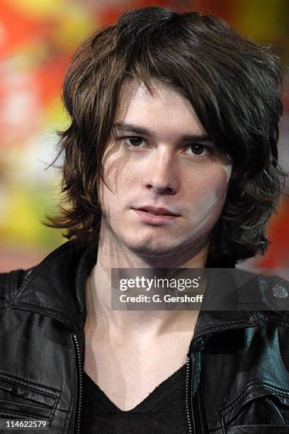 William Becket of The Academy Is during Fall Out Boy, Paul Wall, +44, The Academy Is and Cobra Starship Visit MTV's "TRL" - June 5, 2007 at MTV...