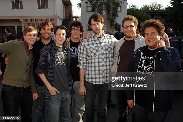 Michael Cera, Will Fort, Christopher Mintz-Plasse, Andy Samberg, Bill Hader, Seth Rogen and Jonah Hill