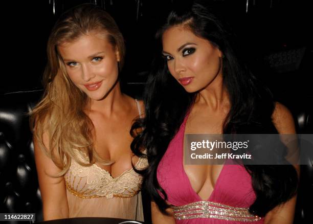 Joanna Krupa and Tera Patrick during First Annual Spike TV's Guys Choice - Backstage and Audience at Radford Studios in Los Angeles, California,...