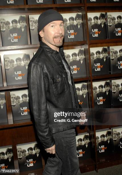 The Edge of U2 during U2 Book Signing for "U2 by U2" - September 26, 2006 at Barnes & Noble Booksellers in New York City, New York, United States.