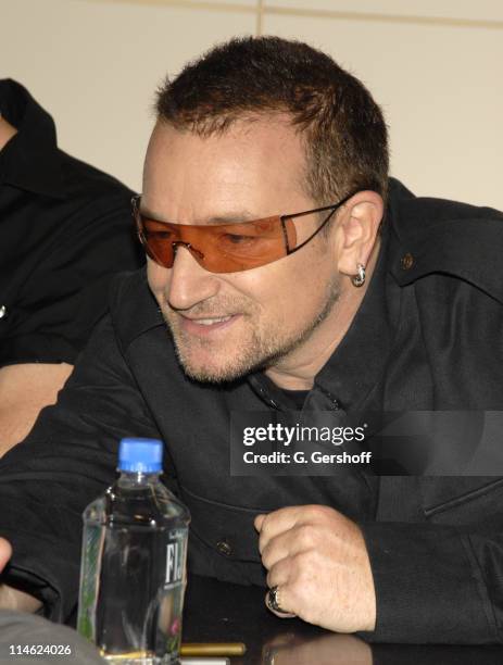 Bono of U2 during U2 Book Signing for "U2 by U2" - September 26, 2006 at Barnes & Noble Booksellers in New York City, New York, United States.