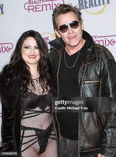 Jeff Conaway and Vikki Lizzi during Fox Reality Presents "The Reality Remix Really Awards" - Arrivals at Les Deux in Hollywood, California, United...