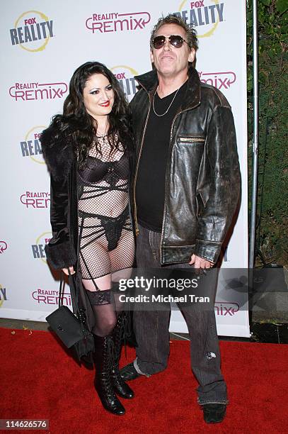 Jeff Conaway and Vikki Lizzi during Fox Reality Presents "The Reality Remix Really Awards" - Arrivals at Les Deux in Hollywood, California, United...