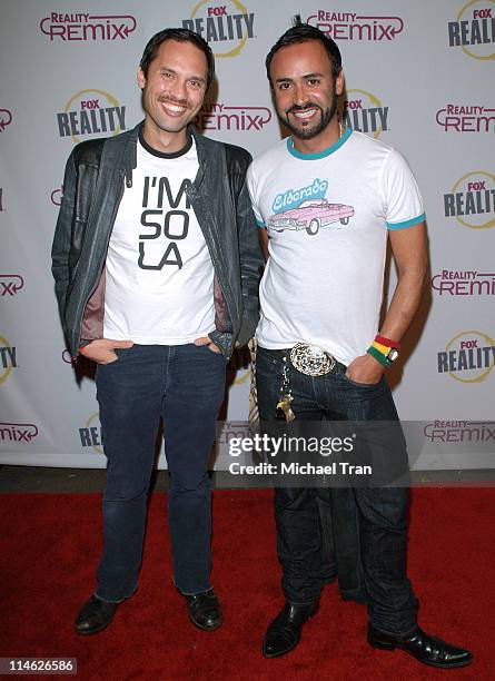 Andrea Gonzalo and Nick Verreos during Fox Reality Presents "The Reality Remix Really Awards" - Arrivals at Les Deux in Hollywood, California, United...