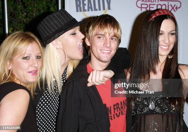 Aaron Carter, Bobbie Carter, Leslie Carter and Angel Carter