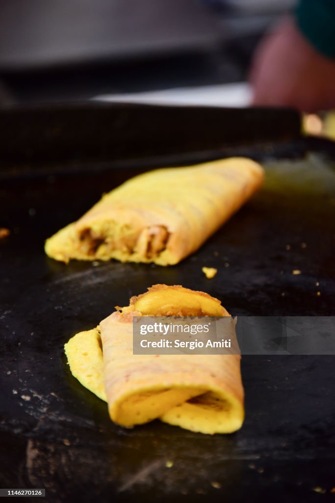Preparing Moong Dal Dosa