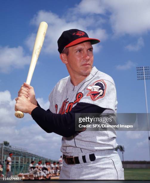 Brooks Robinson Baltimore Orioles portrait during spring training. Brooks Robinson played for 21 years all with the Baltimore Orioles and was a...