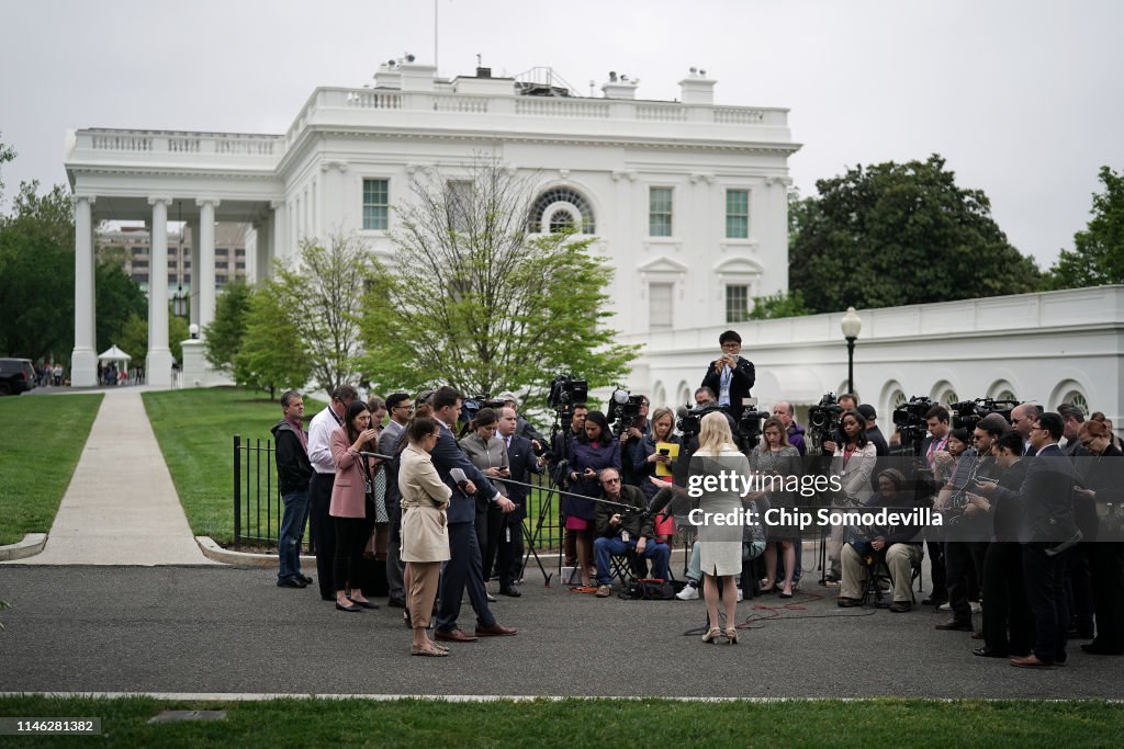 Trump Advisor Kellyanne Conway Speaks To Media At The White House