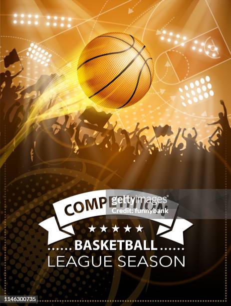 basketball-saisonfinale - basketball hoop stock-grafiken, -clipart, -cartoons und -symbole