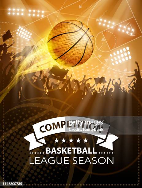 basketball season final - swish background stock illustrations