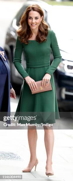 Catherine, Duchess of Cambridge arrives to officially open the new Anna Freud Centre Of Excellence on May 1, 2019 in London, England. The Duchess of...