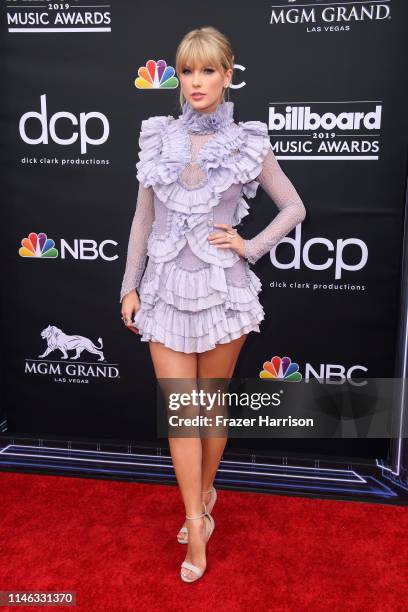 Taylor Swift attends the 2019 Billboard Music Awards at MGM Grand Garden Arena on May 01, 2019 in Las Vegas, Nevada.