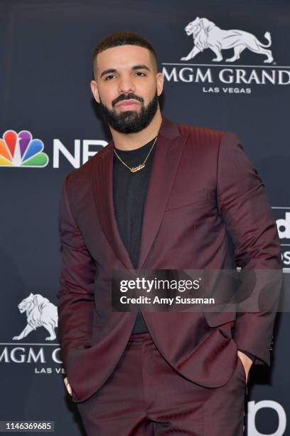 Drake poses in the press room during the 2019 Billboard Music Awards at MGM Grand Garden Arena on May 01, 2019 in Las Vegas, Nevada.