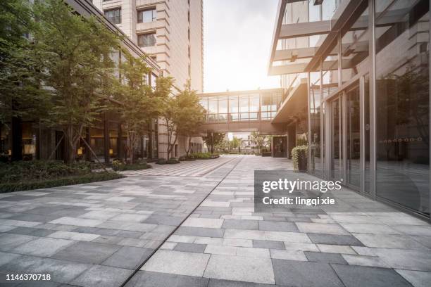 hangzhou city public square, china - pedestrian zone stock pictures, royalty-free photos & images