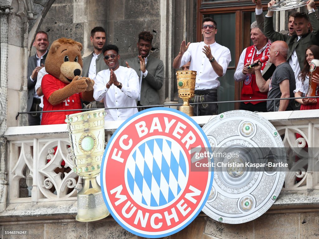 FC Bayern Muenchen Celebrate Winning The Bundesliga