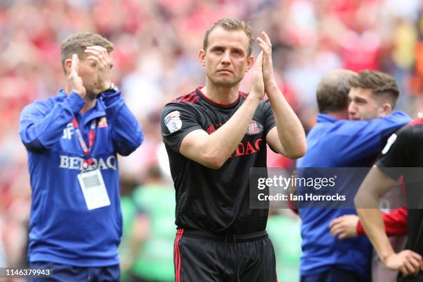 Lee Cattermole of Sunderland after the final whistle during the Sky Bet League One Play-off Final match between Charlton Athletic and Sunderland at...