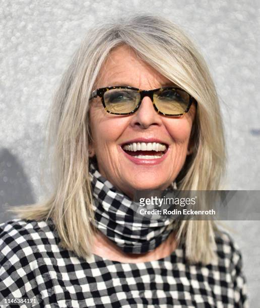 Actress Diane Keaton attends the premiere of STX's "Poms" at Regal LA Live on May 01, 2019 in Los Angeles, California.