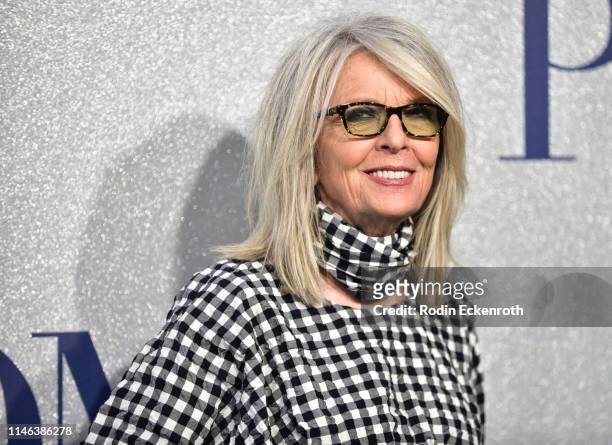 Actress Diane Keaton attends the premiere of STX's "Poms" at Regal LA Live on May 01, 2019 in Los Angeles, California.
