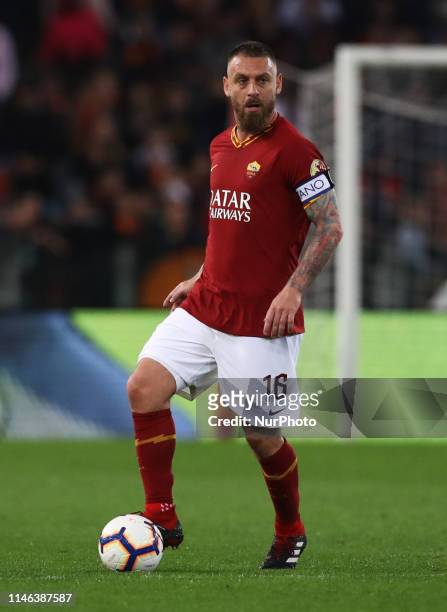 Daniele De Rossi of Roma in action during the Italian Serie A football match AS Roma v Parma at the Olimpico Stadium in Rome, Italy on May 26, 2019