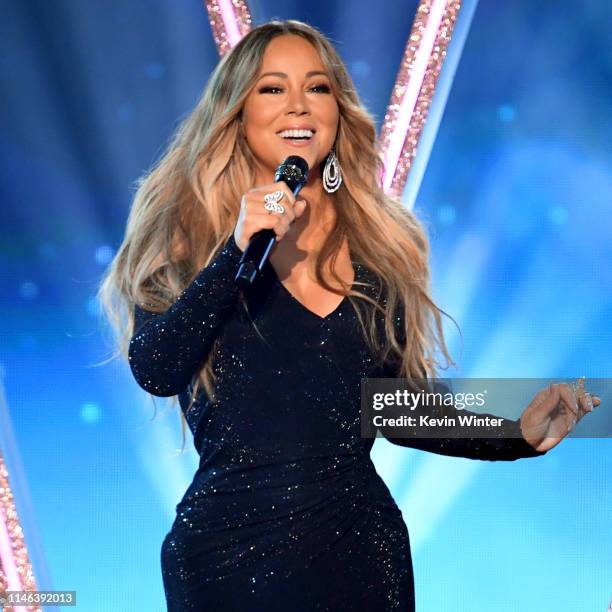 Honoree Mariah Carey performs onstage during the 2019 Billboard Music Awards at MGM Grand Garden Arena on May 01, 2019 in Las Vegas, Nevada.