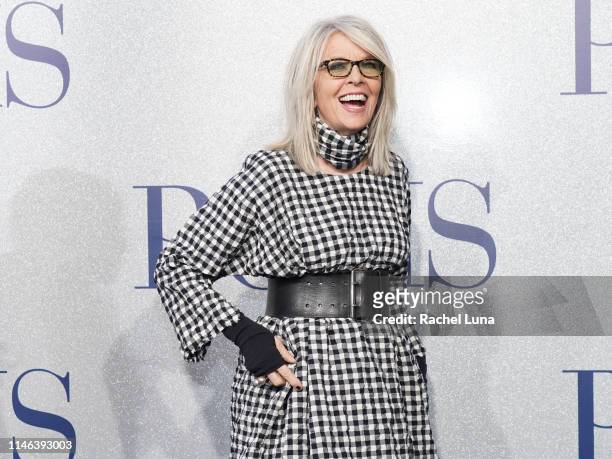 Diane Keaton attends the premiere of STX's "Poms" at Regal LA Live on May 1, 2019 in Los Angeles, California.