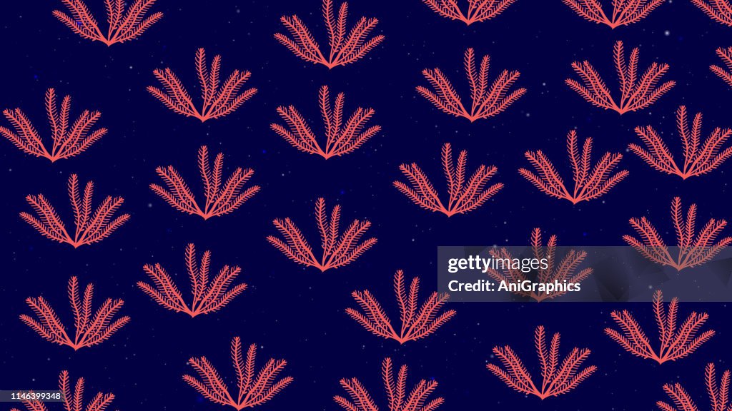 Seaweed Item Pattern Background