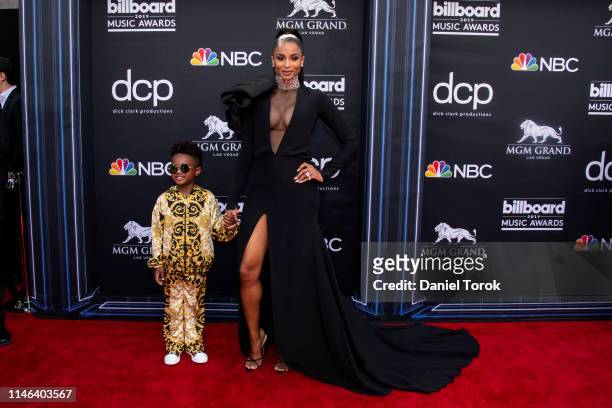 Ciara and her son Future Zahir Wilburn attend the 2019 Billboard Music Awards at MGM Grand Garden Arena on May 1, 2019 in Las Vegas, Nevada.