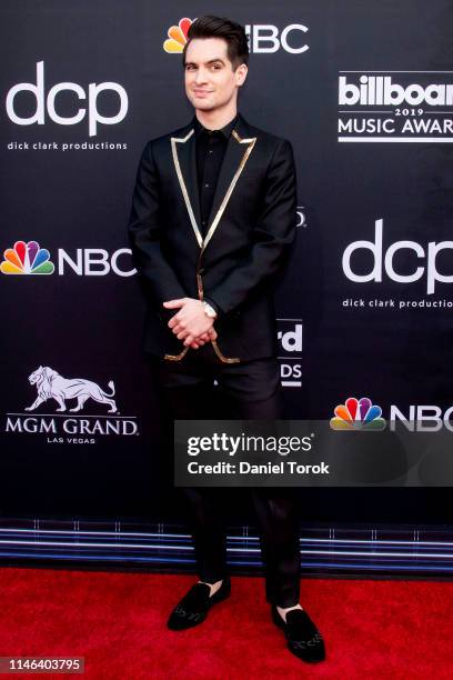 Brendon Urie attends the 2019 Billboard Music Awards at MGM Grand Garden Arena on May 1, 2019 in Las Vegas, Nevada.