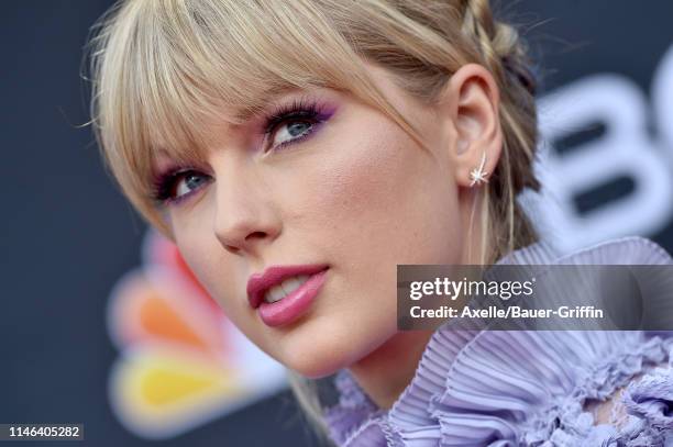 Taylor Swift attends the 2019 Billboard Music Awards at MGM Grand Garden Arena on May 01, 2019 in Las Vegas, Nevada.