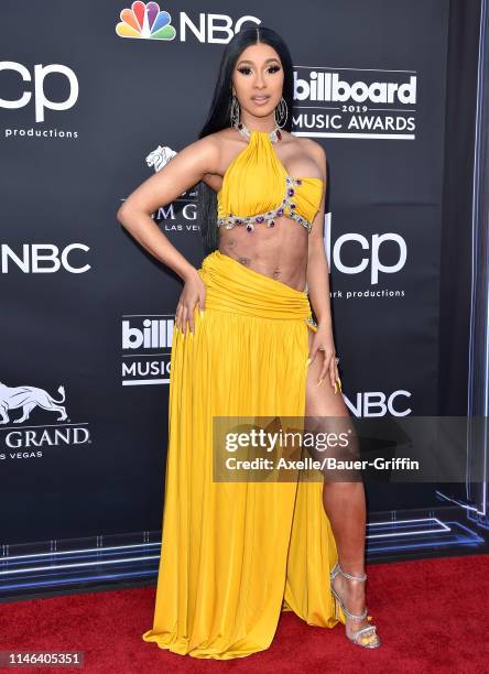 Cardi B attends the 2019 Billboard Music Awards at MGM Grand Garden Arena on May 01, 2019 in Las Vegas, Nevada.