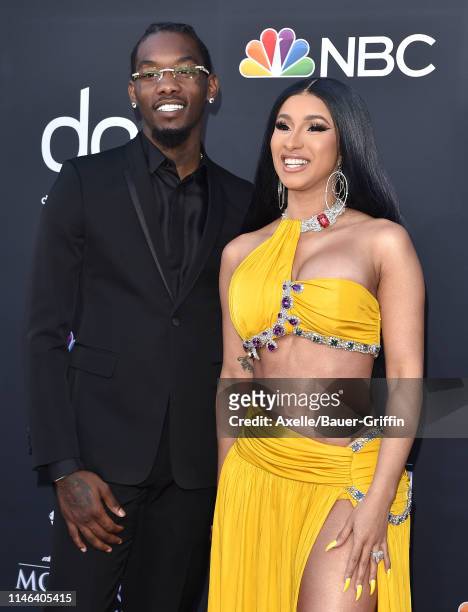 Offset and Cardi B attend the 2019 Billboard Music Awards at MGM Grand Garden Arena on May 01, 2019 in Las Vegas, Nevada.